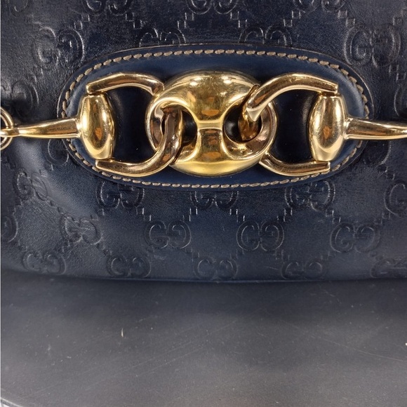 Gucci blue Leather Handbag pre owned Exellent condition - Picture 7 of 16